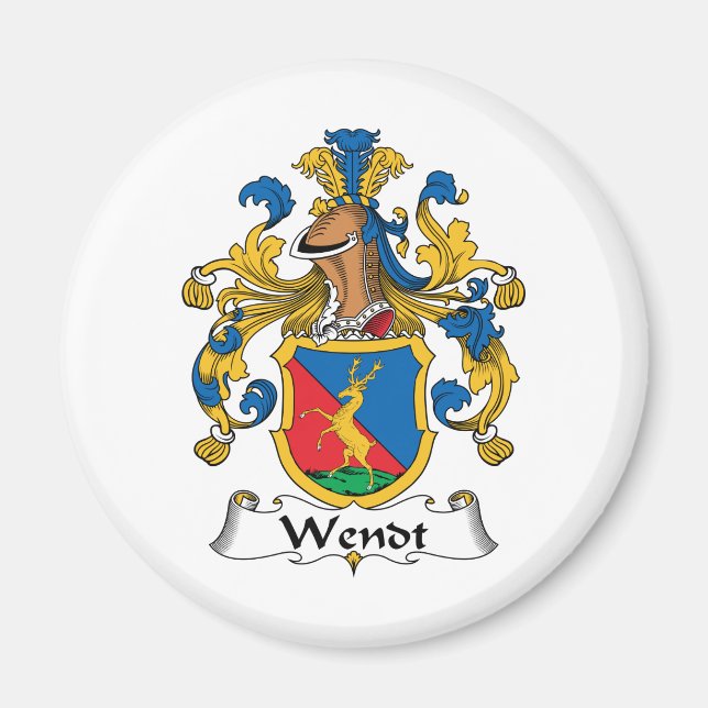 Wendt Family Crest Magnet (Framsidan)
