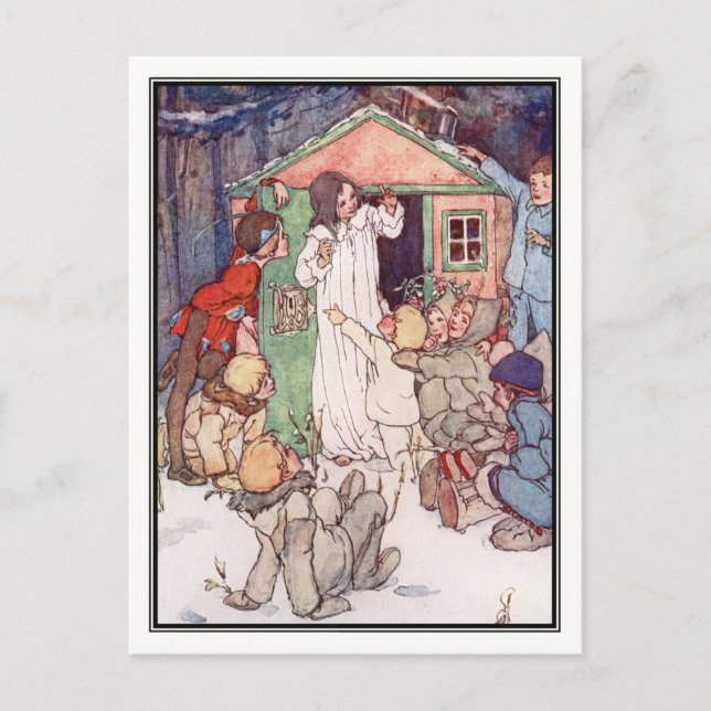 Wendy House och Borttappad Boys av Alice B. Woodwa Vykort (Framsida)