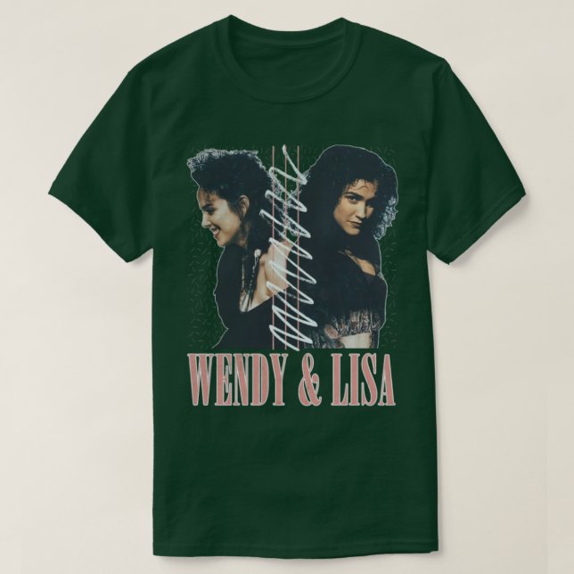 Wendy Lisa Retro Fläkt Design T Shirt (Design framsida)