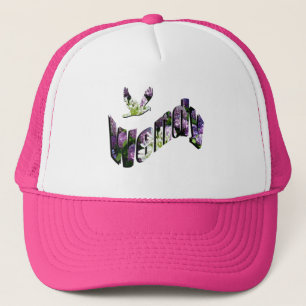 Wendy, Namn, Blommigt Logotyp Keps