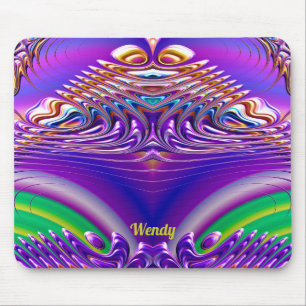 WENDY ~ Zany Grönt, Blue, Gult och Lila Musmatta