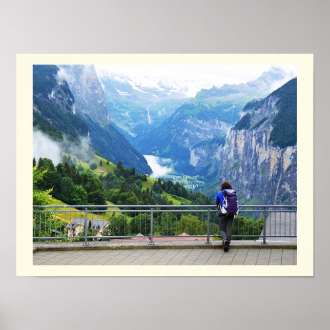 Wengen i Schweiz Poster (Framsidan)