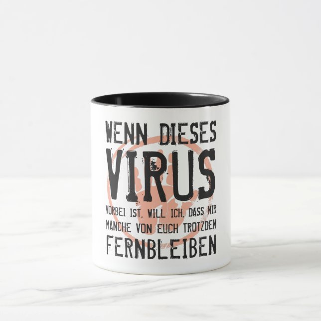 Wenn dieses Virus vorbei ist. Coronavirus Ende Mugg (Center)