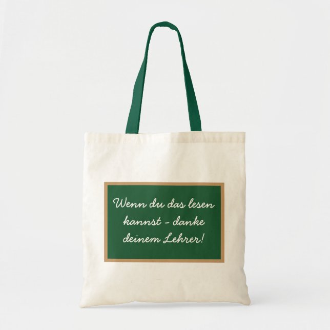 Wenn du das lesen  kannst - danke  deinem Lehrer! Tygkasse (Framsidan)
