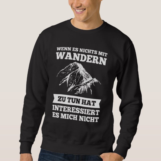 Wenn es nichts mit wandern wander lång ärmad tröja (Framsida)
