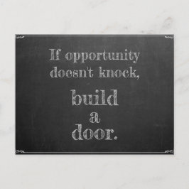 Wenn Gelegenheit nicht klopft Vykort