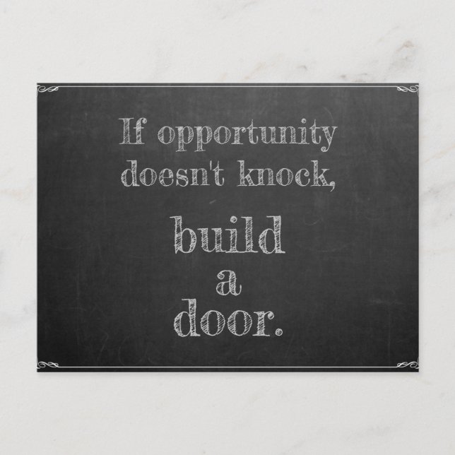 Wenn Gelegenheit nicht klopft Vykort (Framsida)