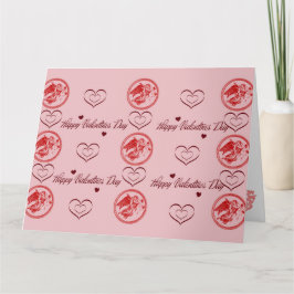 Wenskaart Happy Valentines day Kort