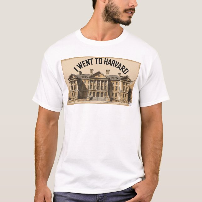 Went till Harvard Sepia T Shirt (Framsida)