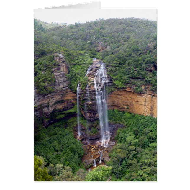 wentworth fall australia hälsningskort (Framsidan)