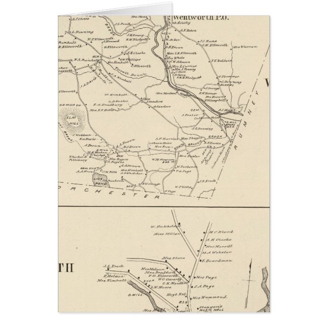 Wentworth, Grafton Co Hälsningskort (Framsidan)