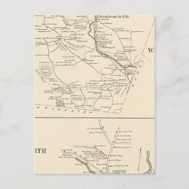 Wentworth, Grafton Co Vykort (Framsida)