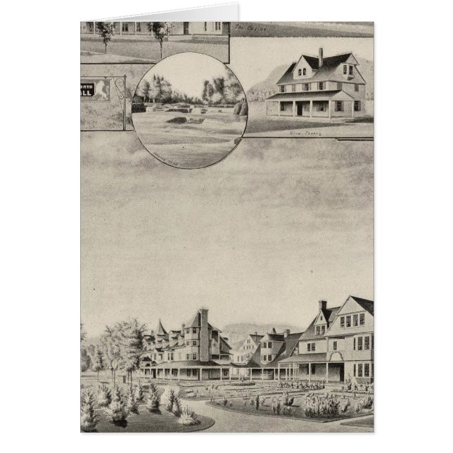 Wentworth Hall, stugor Hälsningskort (Framsidan)