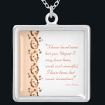 Wentworth Quote Necklace Silverpläterat Halsband<br><div class="desc">Vår Wentworth-design med ett vackert citat från Jane Australiens persuasion.</div>