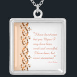 Wentworth Quote Necklace Silverpläterat Halsband<br><div class="desc">Vår Wentworth-design med ett vackert citat från Jane Australiens persuasion.</div>