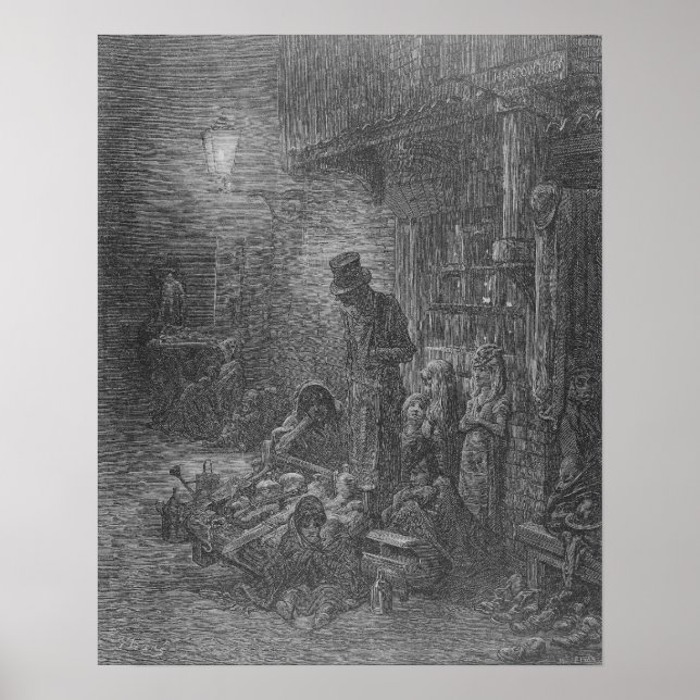 Wentworth Street, Whitechapel, från London Poster (Framsidan)