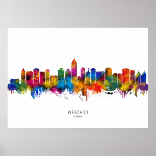 Wenzhou Kina Skyline Poster
