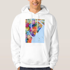 Wenzhou Kina Stadskarta Hoodie