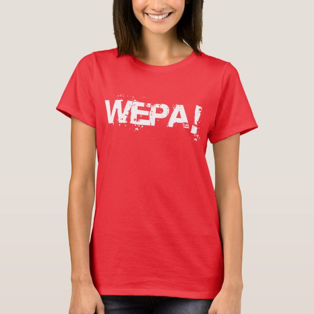 Wepa! Puerto Rico T-Shirt (Framsida)