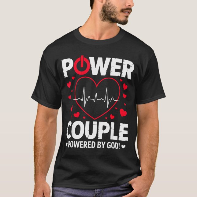 Wer Couple Christian Couples Matching Valentines D T Shirt (Framsida)