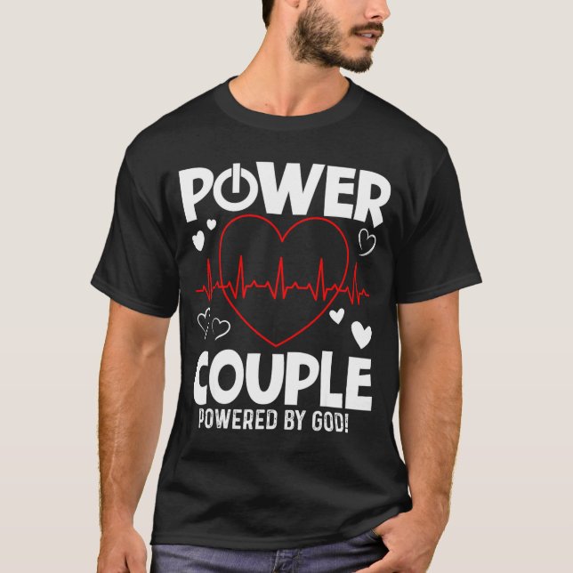 Wer Couple Christian Couples Matching Valentines  T Shirt (Framsida)