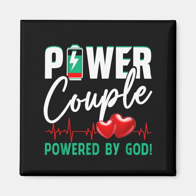 Wer Couple Wered-by God Christian Couples Valentin Magnet (Framsidan)