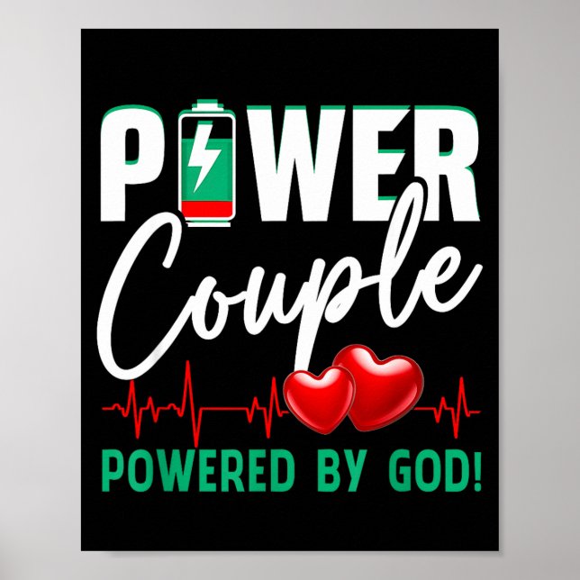 Wer Couple Wered-by God Christian Couples Valentin Poster (Framsidan)