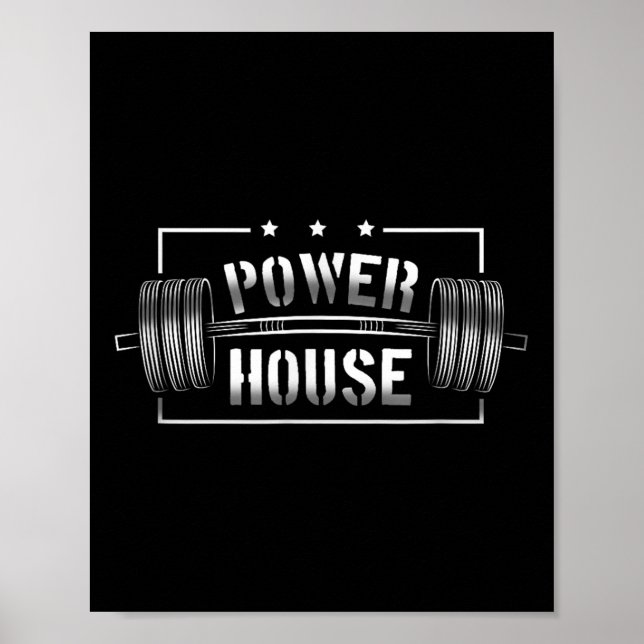 Wer House Gym Motivation Bold Statement  Poster (Framsidan)