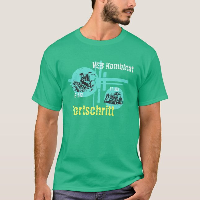 Werbedesign Fortschritt DDR T Shirt (Framsida)