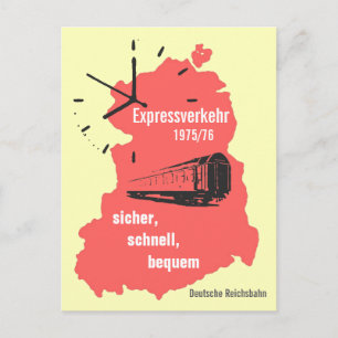 Werbedesign Reiseverkehr Deutsche Reichsbahn DDR Vykort