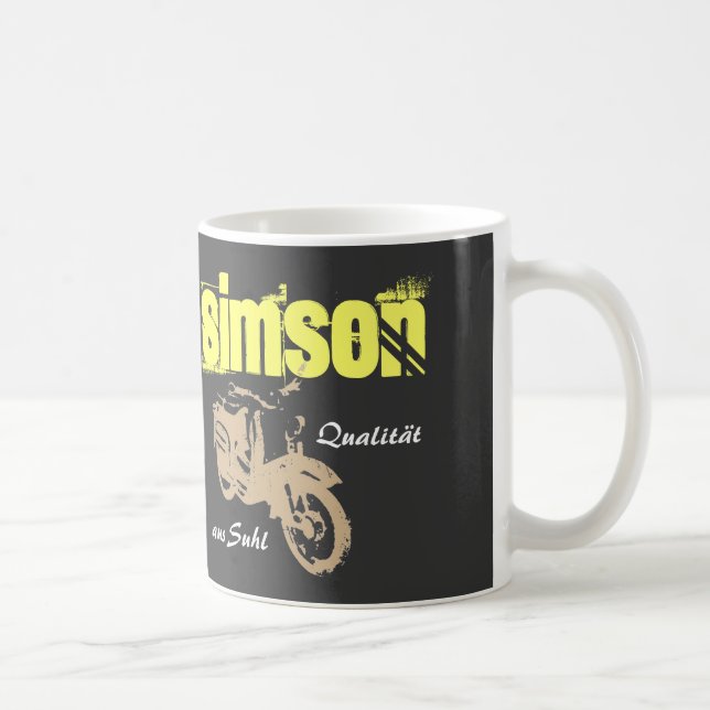 Werbedesign Simson Suhl DDR Kaffemugg (Höger)