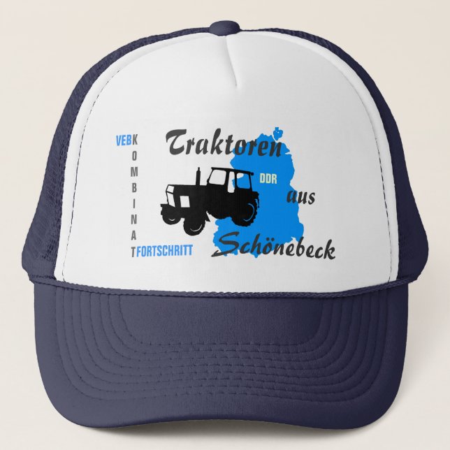 Werbung DDR Kombinat Fortschritt Truckerkeps (Framsida)