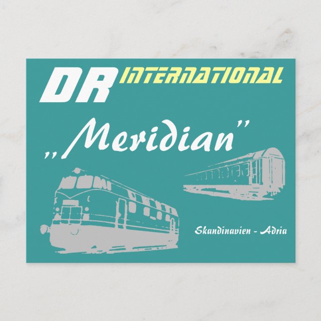Werbung DDR Reichsbahn Vykort (Framsida)