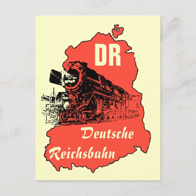 Werbung DDR Reichsbahn Vykort (Framsida)
