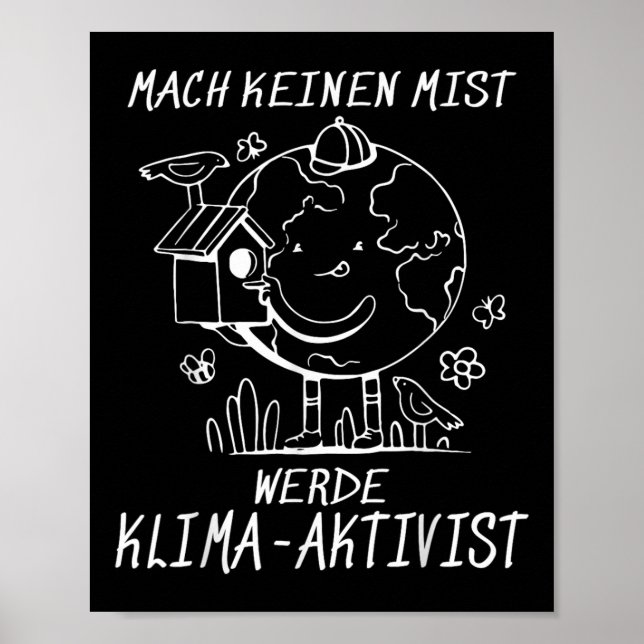 Werde Klimaaktivist Klimatjorden Global uppvärmnin Poster (Framsidan)