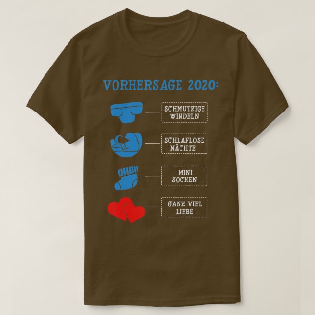 Werdender Vater 2023 Pappa Pappa Fars dag Gift T Shirt (Design framsida)