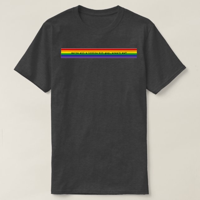 were all a little bit gay arent we t shirt (Design framsida)