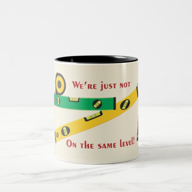 We're just not on the same level! Två-Tonad mugg (Center)