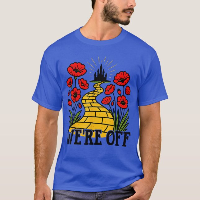 Were Off Yellow Brick Road Witch Halloween Costume T Shirt (Framsida)