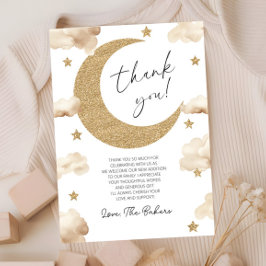 We're Over The Moon Boho Celestial Baby Shower Tack Kort