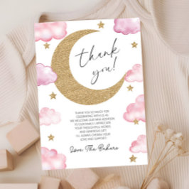 We're Over The Moon Boho Celestial Baby Shower Tack Kort