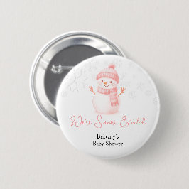 We're Snow Excited Snowmen Girl Baby Shower Knapp