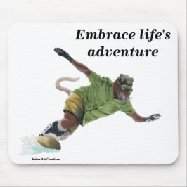 Wererat Snowboard Fantasy Art Mouse Pad Musmatta