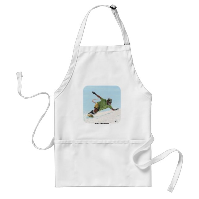 Wererat Snowboarder Fantasy Art Apron Förkläde (Framsidan)