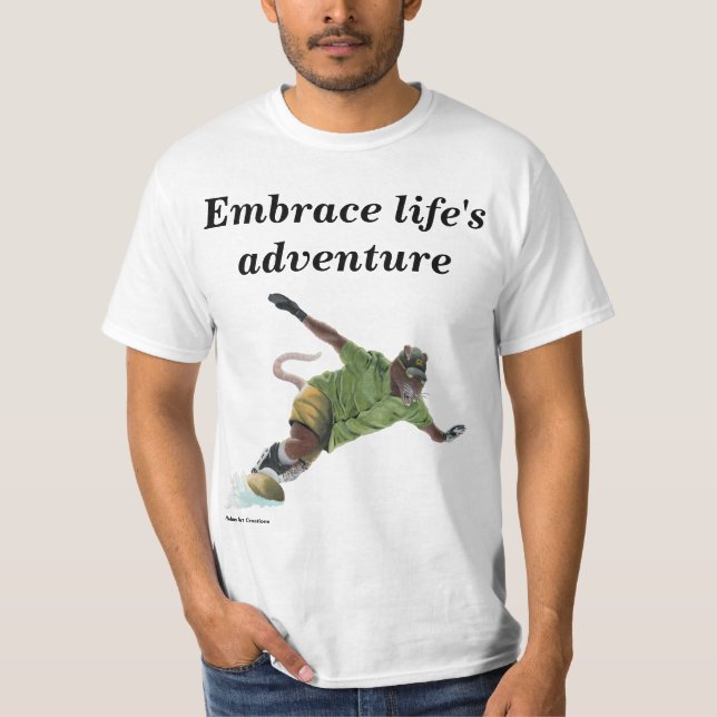 Wererat Snowboarder Sport Fantasy Art Shirts T Shirt (Framsida)