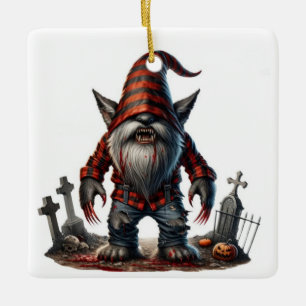 Werevarg Gnome Julgransprydnad Keramik