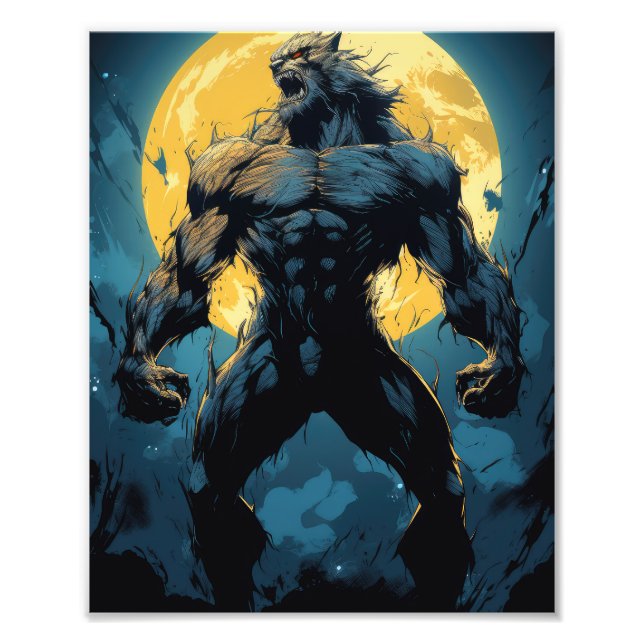 Werevarg Monster Fototryck (Framsidan)