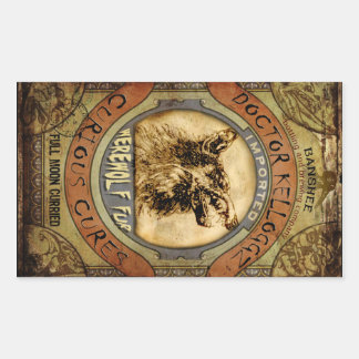 Werevarg Päls Rektangulärt Klistermärke