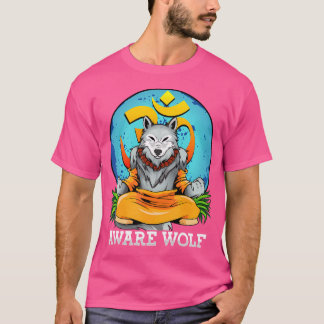 Werevarg Pun Halloween Medveten Varg Yoga Meditati T Shirt