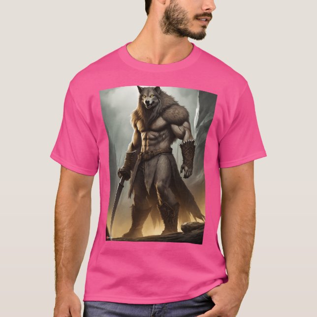 Werevarg Warrior T Shirt (Framsida)